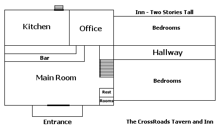 Floorplan of The CrossRoads Tavern and Inn